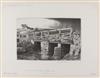 Collection of approximately 17 prints, including etchings and drypoints.